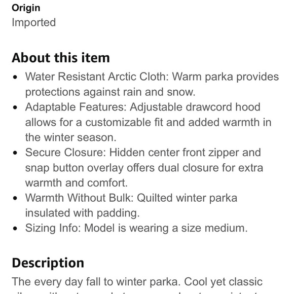 Levi’s Arctic Cloth Mid Length Water Resistant Coat - Picture 7 of 8